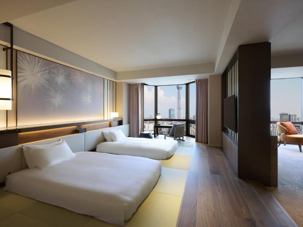 Asakusa View Hotel (淺草豪景酒店)，房間空間舒適，可遠眺晴空塔